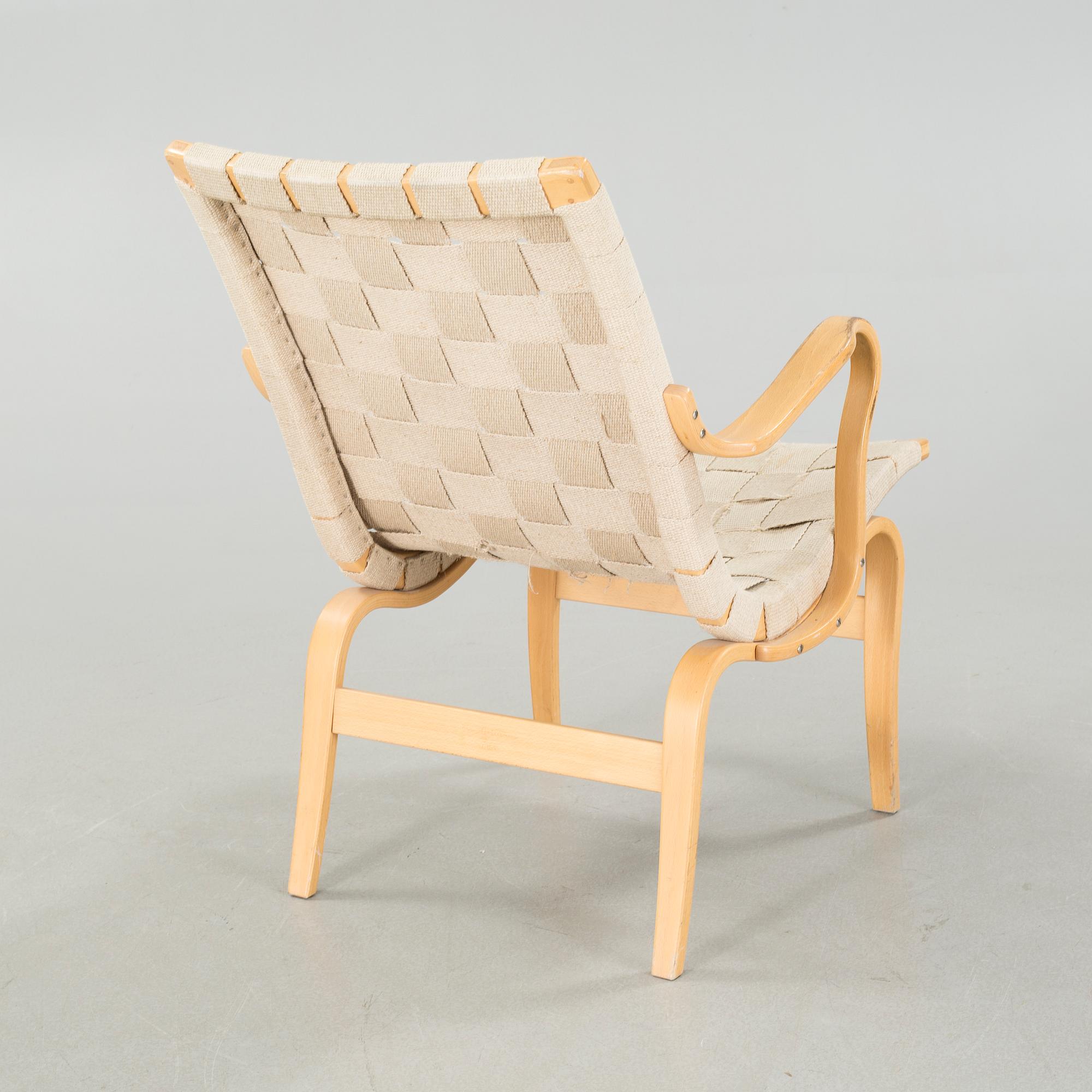 BRUNO MATHSSON, fåtölj, "Eva", Dux, 1900-talets andra hälft.