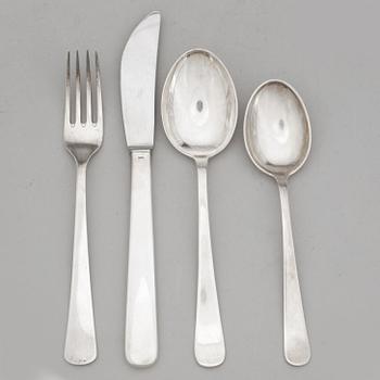 BESTICK, 23 delar. Silver, CG Hallberg, Stockholm 1958, tot ca 1040 g.