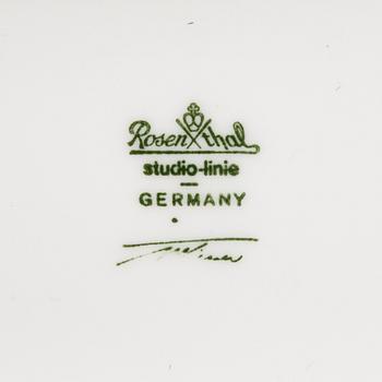 TAPIO WIRKKALA, NELJÄ MALJAKKOA, "Paperipussi", keramiikkaa, Rosenthal.