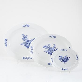 An 80-piece porcelain dinner service, "Blue flower", Royal Copenhagen, Denmark.