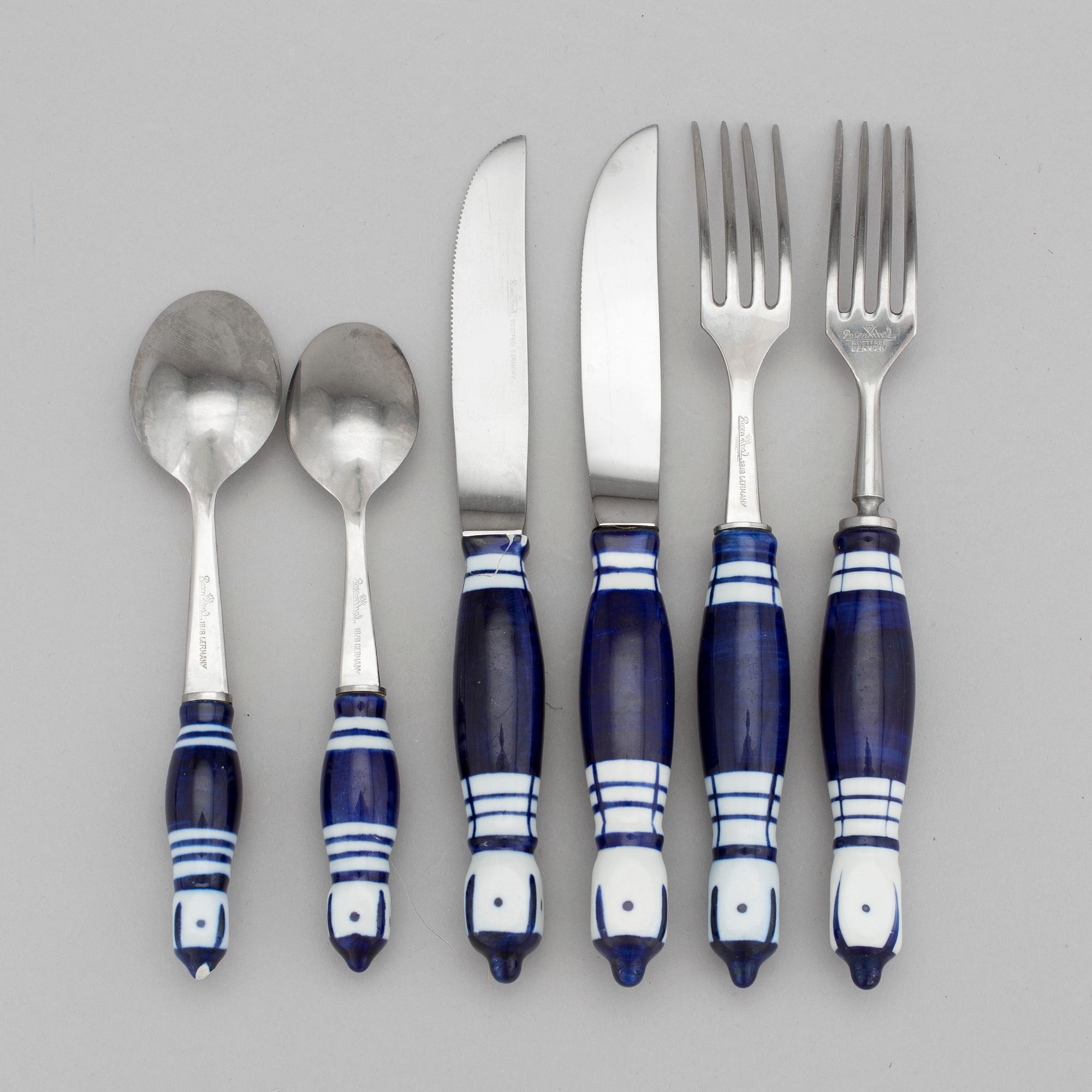 BESTICK, porslin och rostfritt stål, Rosenthal, Studio Line.
