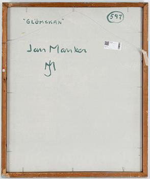 Jan Manker, oil on panel, signed.