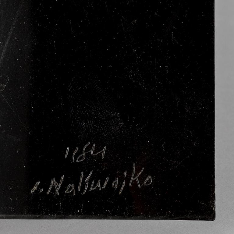 Jan Naliwajko, väggskulptur, plexiglas, signerad och daterad 1984.