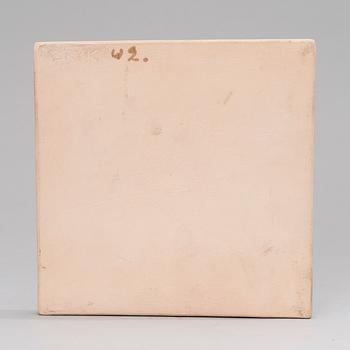 RUT BRYK, KERAMIKRELIEFER, ETT PAR. Sign. Bryk.