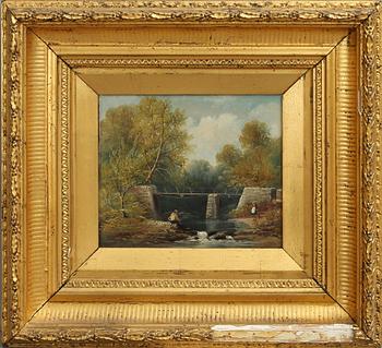 OKÄND KONSTNÄR, ett par. England, bär sign, 1800-talets slut.