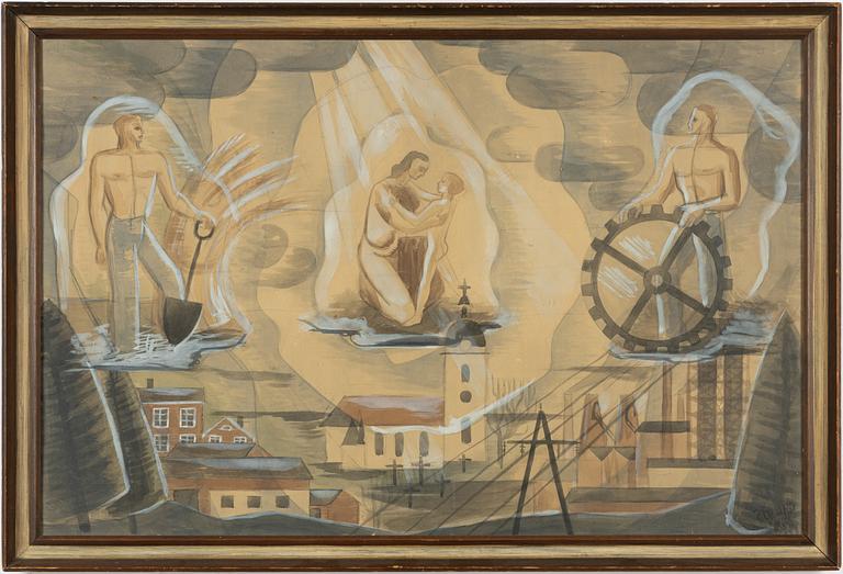 Manne Östlund, Förlaga till "Valboväggen".