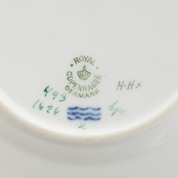 35 pieces of a "Sachsisk Blomst" porcelain dinner service, Royal Copenhagen, Denmark, of varying manufacturing date.