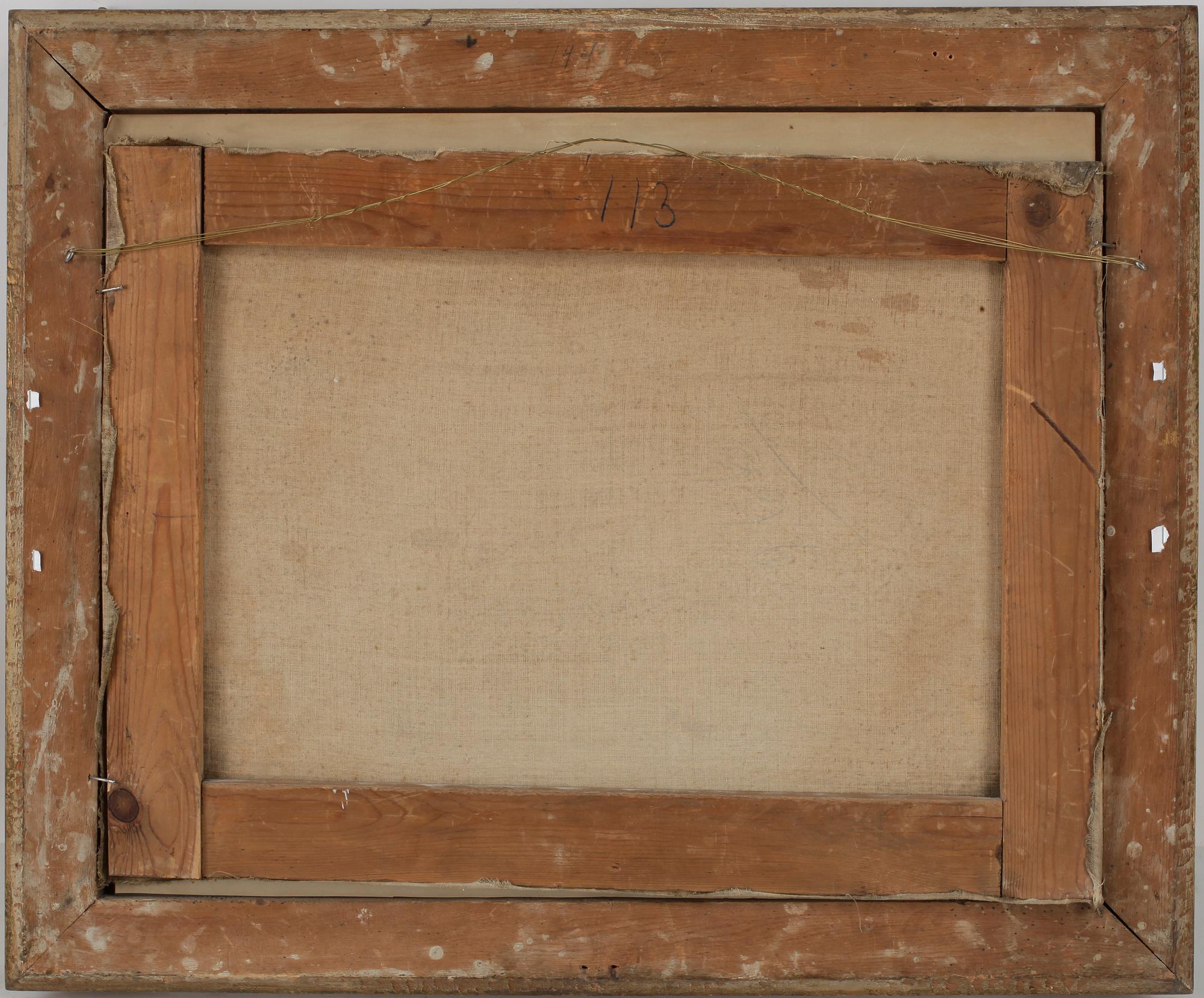 AUGUST JERNBERG, gouache på papper, signerad.
