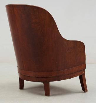 FÅTÖLJ, empire, 1800-talets första hälft.