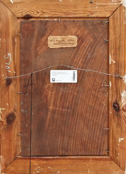 ALFRED EDWARD EMSLIE, olja på pannå, sign o dat 1888.