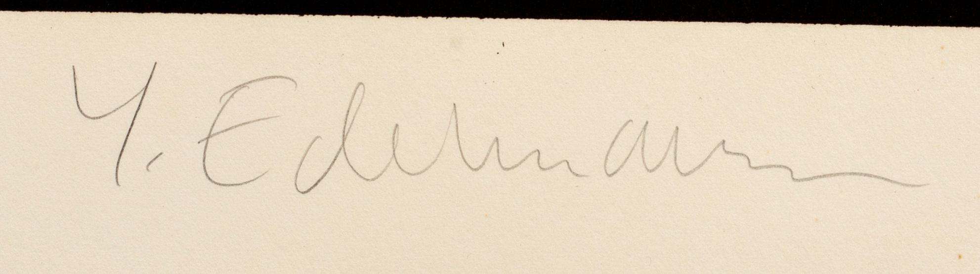 YRJÖ EDELMANN, lithograph, signed, numbered E.A 11/15.