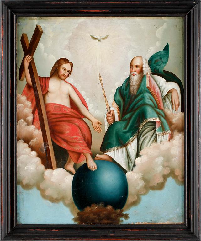 OKÄND KONSTNÄR, olja på duk, 1800-tal.