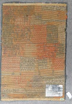 PAUL KLEE, MATTA. ”Florentinisches villenviertel”. Maskingjord flossa. 122 x 80 cm. Efter ett konstverk från 1926.