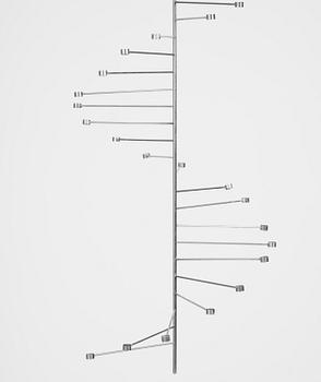 Poul Kjaerholm, ljuskrona, "PK 101", E. Kold Christensen, Danmark, 1960-tal.