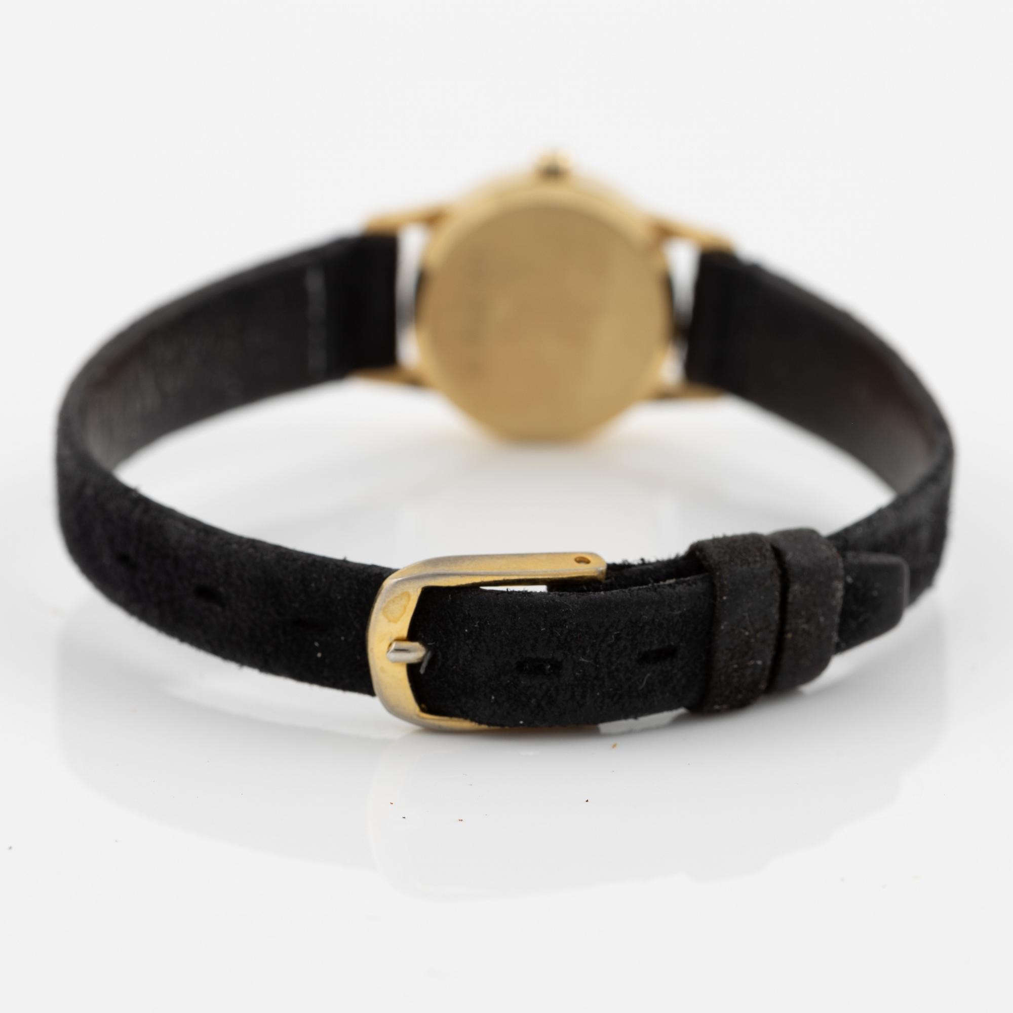 Certina, wristwatch, 18K gold, 19 mm.