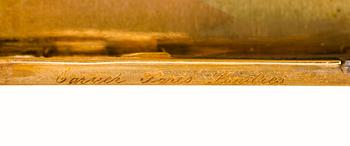 A CARTIER CASE, 18K gold in three colours, cabochon cut sapphires.
