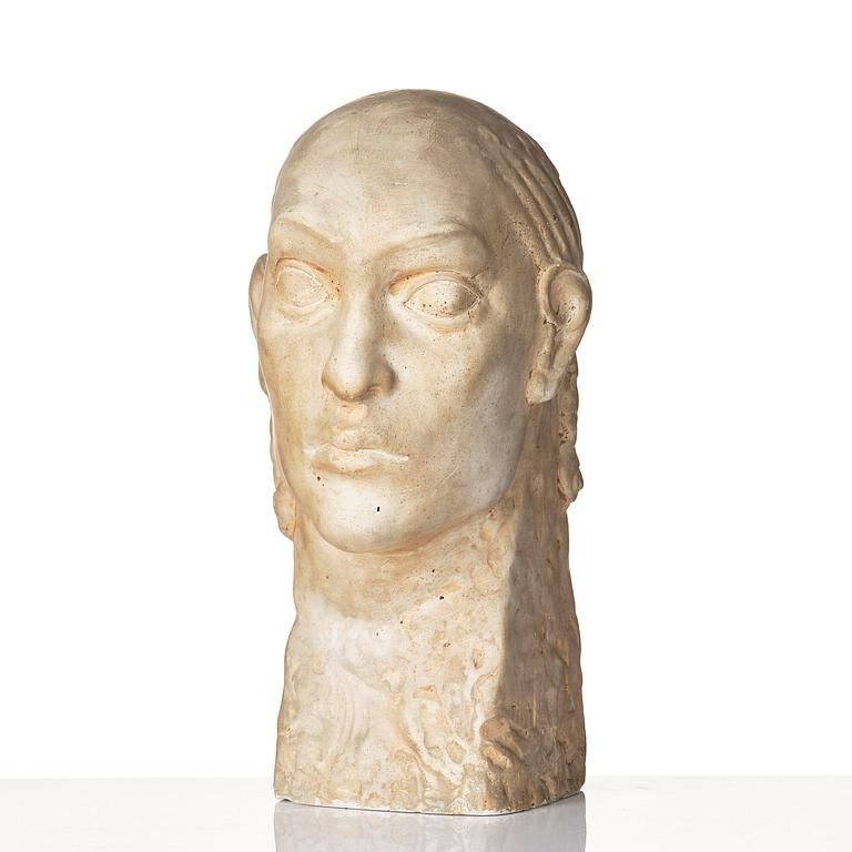 Axel Eriksson (19th/20th century), "Dekorativt huvud" ("Decorative Head").