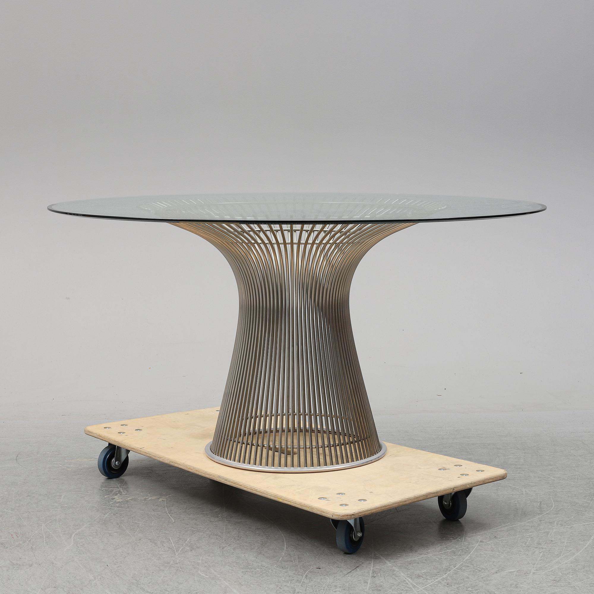 WARREN PLATNER, dinner table, Knoll.