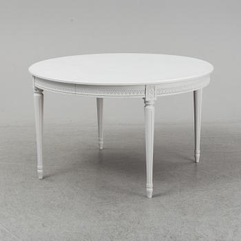 A Gustavian style dining table, second half of the 20th Century.