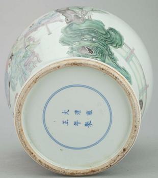 URNA, porslin, Qingdynastin, 1800-tal.