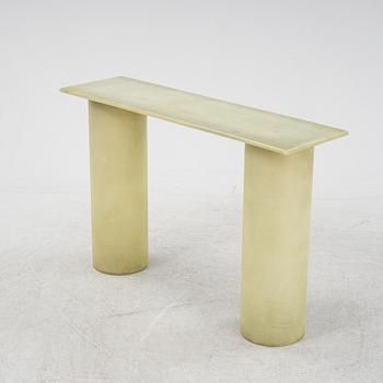 A fibreglass console table from the second half of the 20th century.