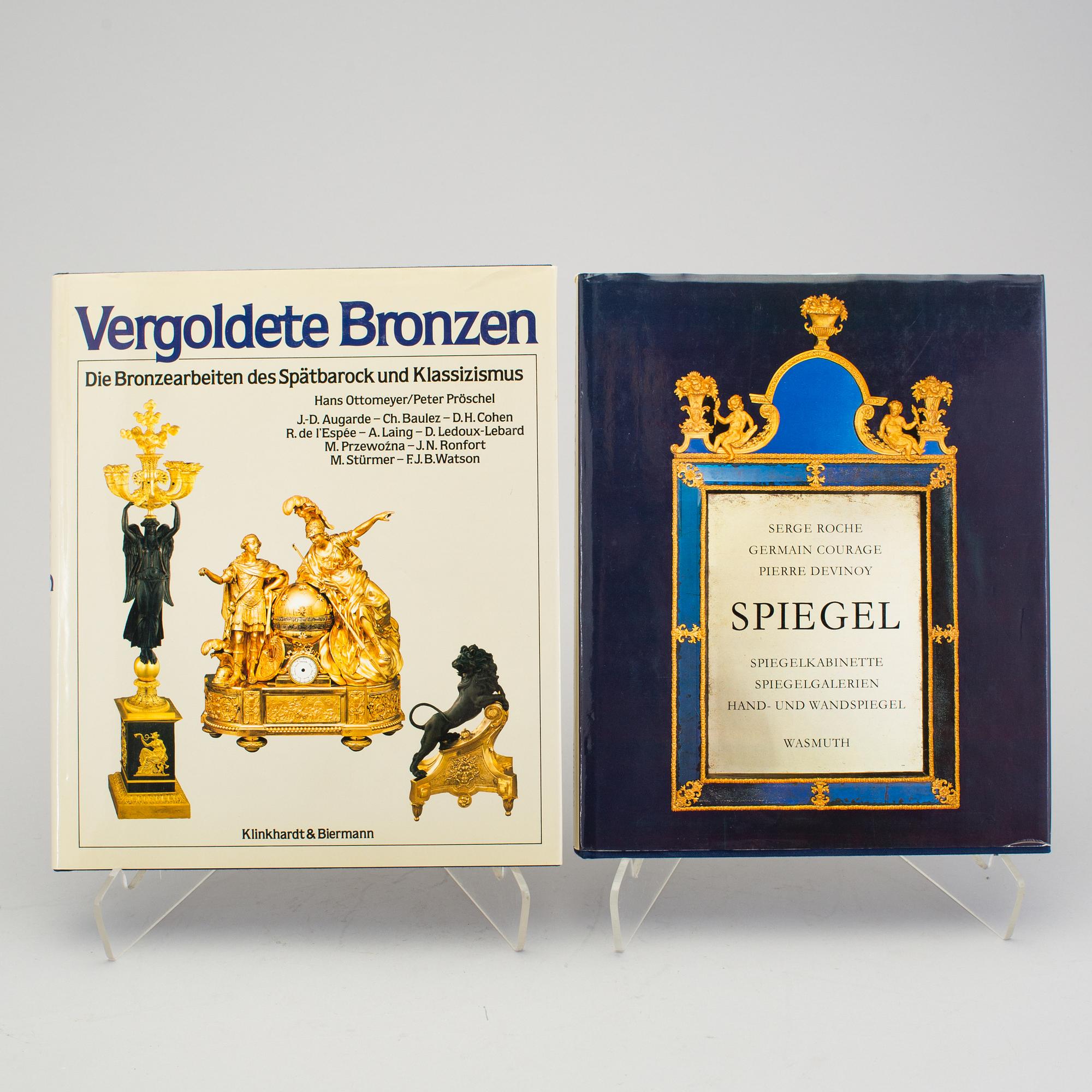 BÖCKER, 5 stycken, tyska möbler och konsthantverk.