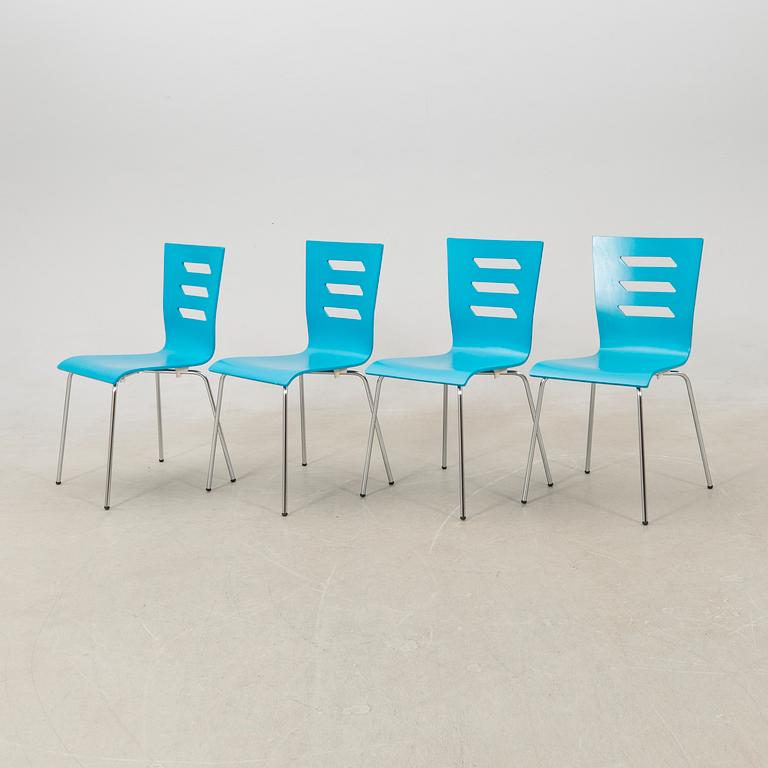 Table and chairs 4 pcs "Nina" Troeds 2000s.