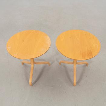 Yngve Ekström, a pair of "Lamino" tables for SWEDESE, second half of the 20th century.