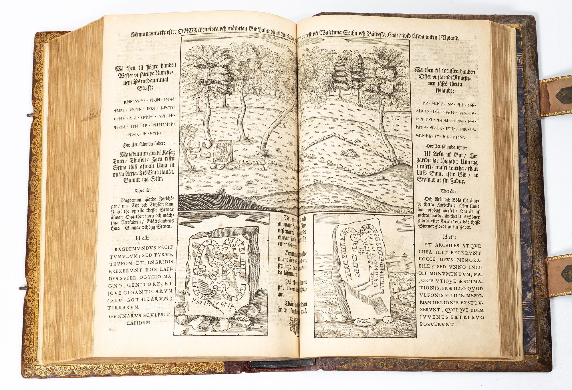 Karl XII:s stora kyrkobibel, 1702-3, med Peringskiölds bibliska historia, 1713.