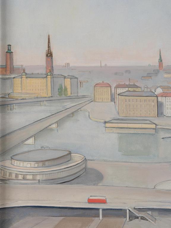 Einar Jolin, View over Slussen and Gamla Stan, Stockholm.