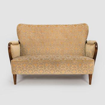 Birger Hahl, soffa samt fåtöljer, ett par, Haimi Oy 1946.