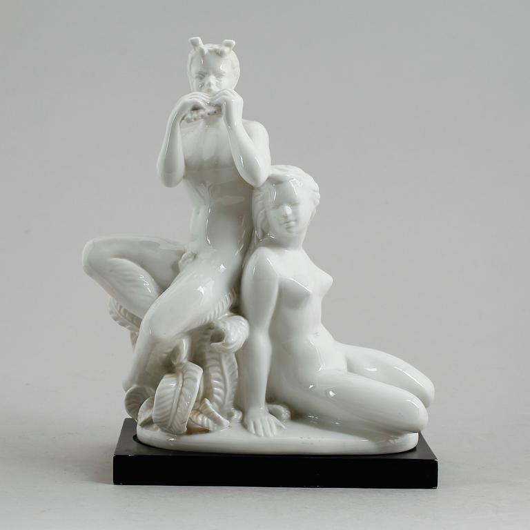 FIGUR, porslin, Harald Salomon, Rörstrand, 1940-tal.