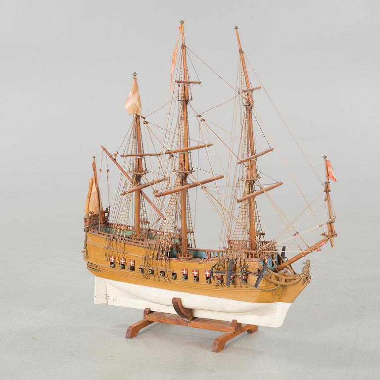 A 20th century ship model.