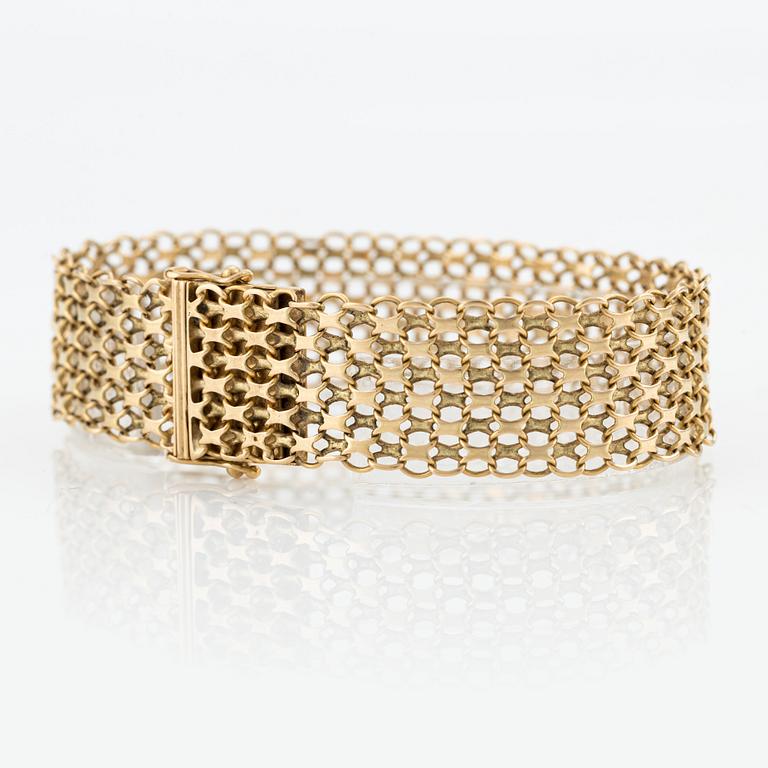 Bracelet, 18K gold, X-link.