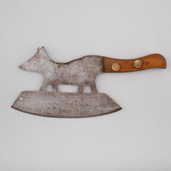 KÖTTYXA, stål, 1800-tal.