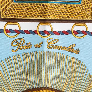 Hermès, scarf, "Poste et Cavalerie".