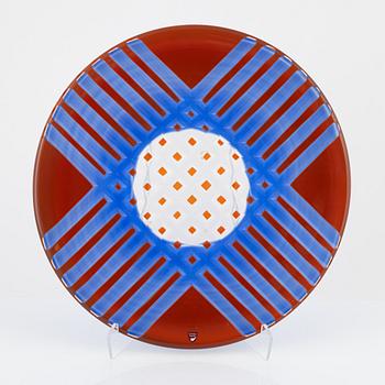 Matz Borgström, a dish, Orrefors Gallery, 1988.