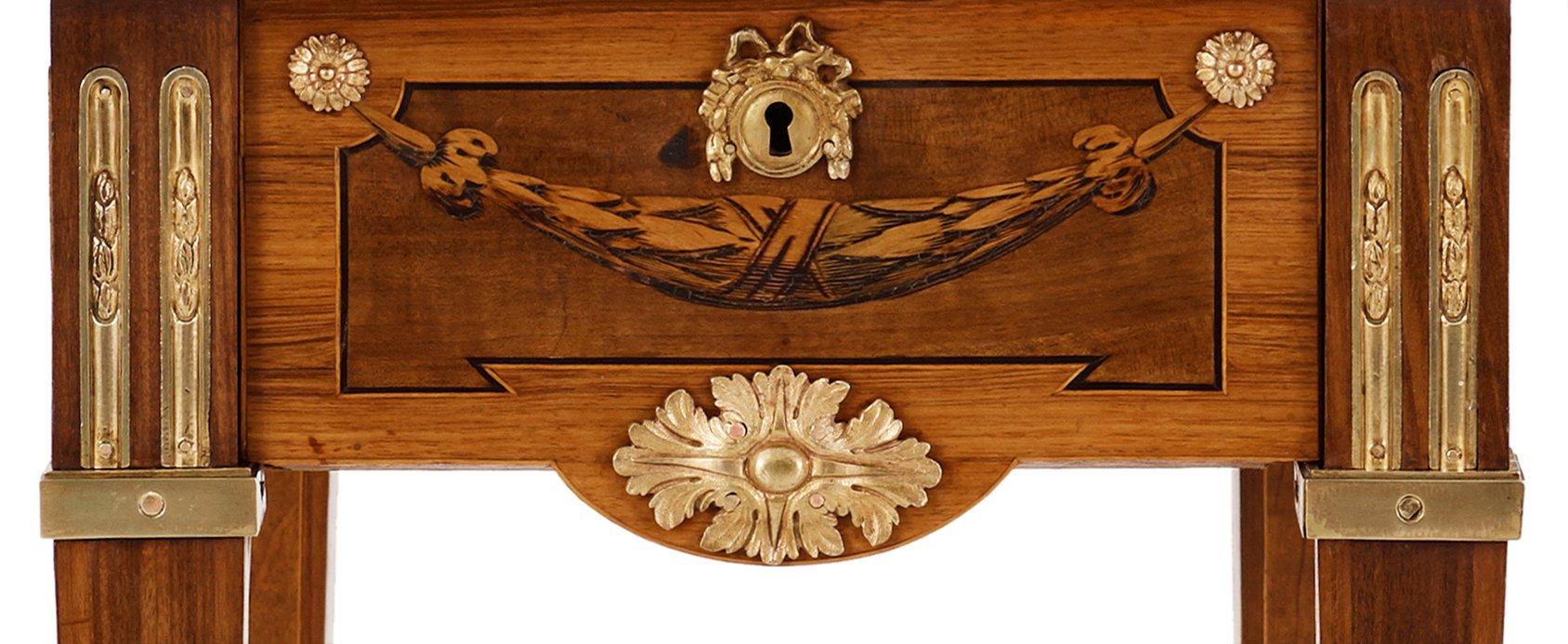 DAMARBETSBORD, av Georg Haupt, (mästare i Stockholm 1770-1784), ej signerat. Gustavianskt.