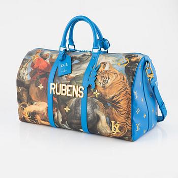 Louis Vuitton X Jeff Koons, weekendbag, Masters Collection "Rubens Keepall Bandouliere 50".