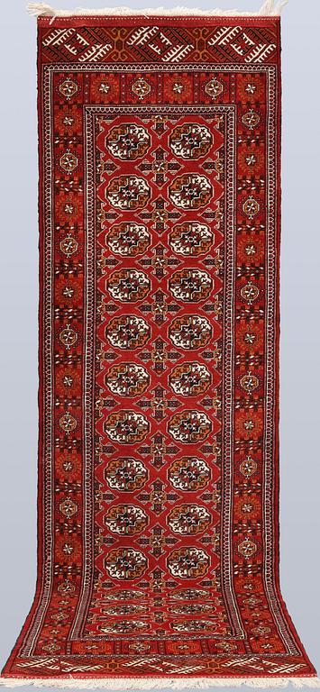 A runner,Turkmenistan, approx. 295 x 90 cm.