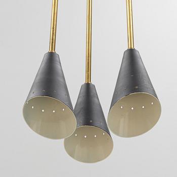 A "Bilancere sputnik" ceiling lamp, Luci Srl, Parma, Italy, late 20th century/21st century.