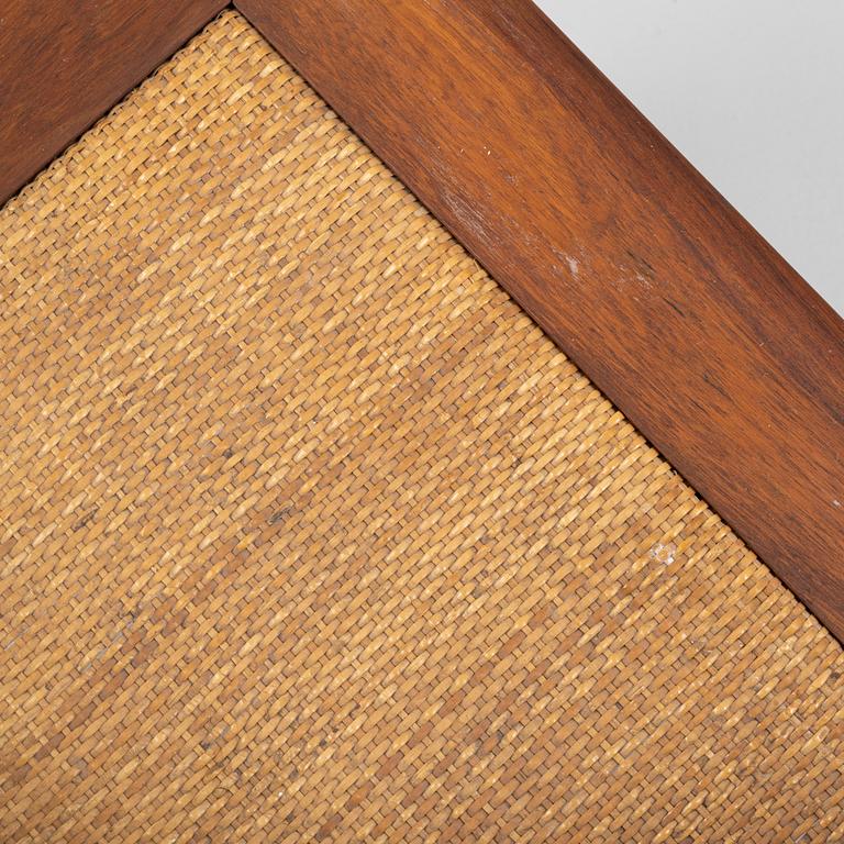 Peter Hvidt & Orla Mølgaard Nielsen, a corner sofa with table, 'Minerva', France & Daverkosen, Denmark, 1950's.