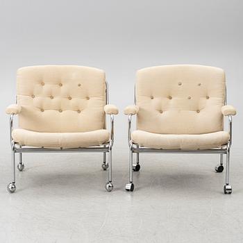 Fåtöljer, ett par, 1970-80-tal.