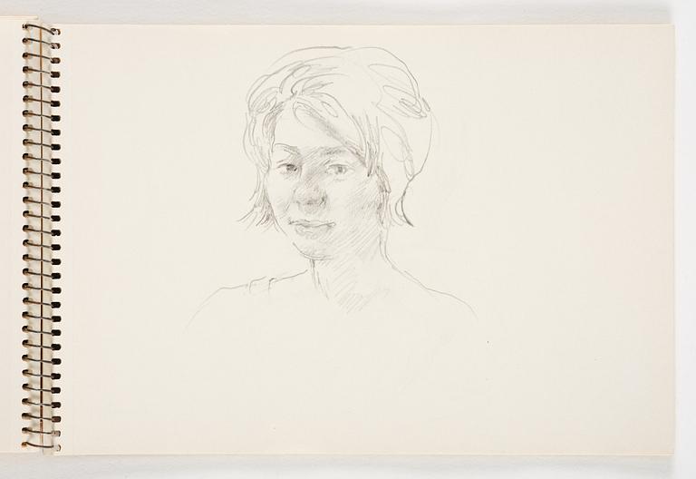 Lotte Laserstein, 3 skissböcker med blyertsteckningar.