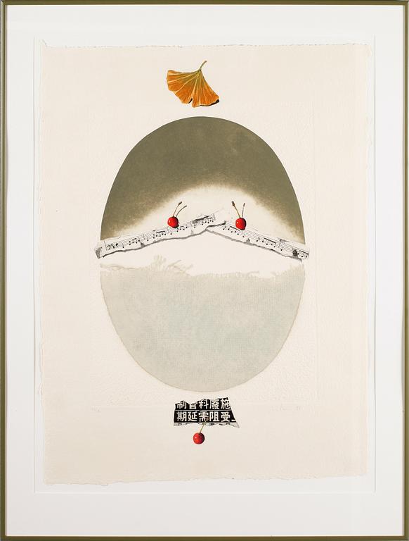 ALAIN SOUCASSE, färglitografi, signerad och numrerad 24/90.