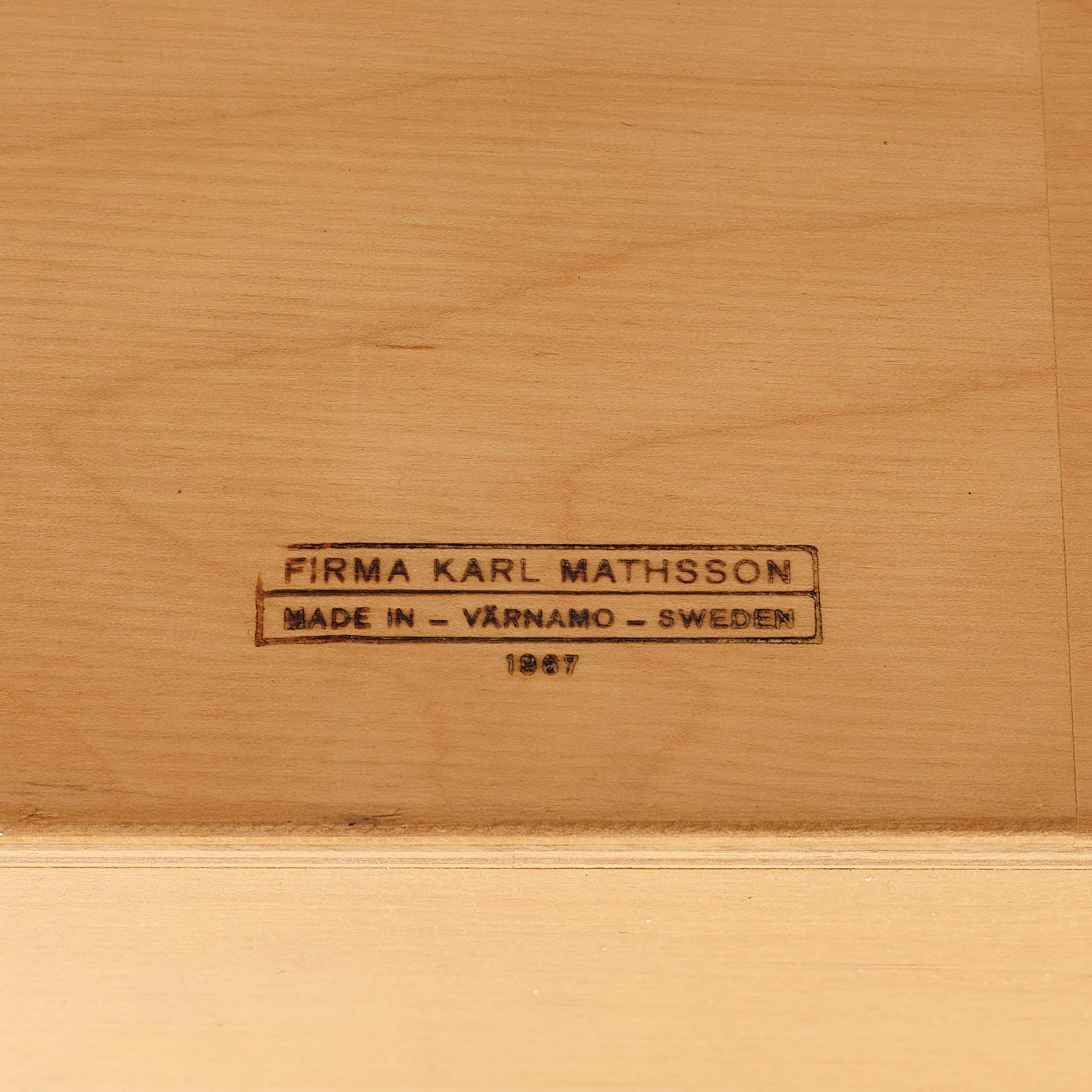 Bruno Mathsson, a wall shelf system, Firma Karl Mathsson, Sweden 1967.