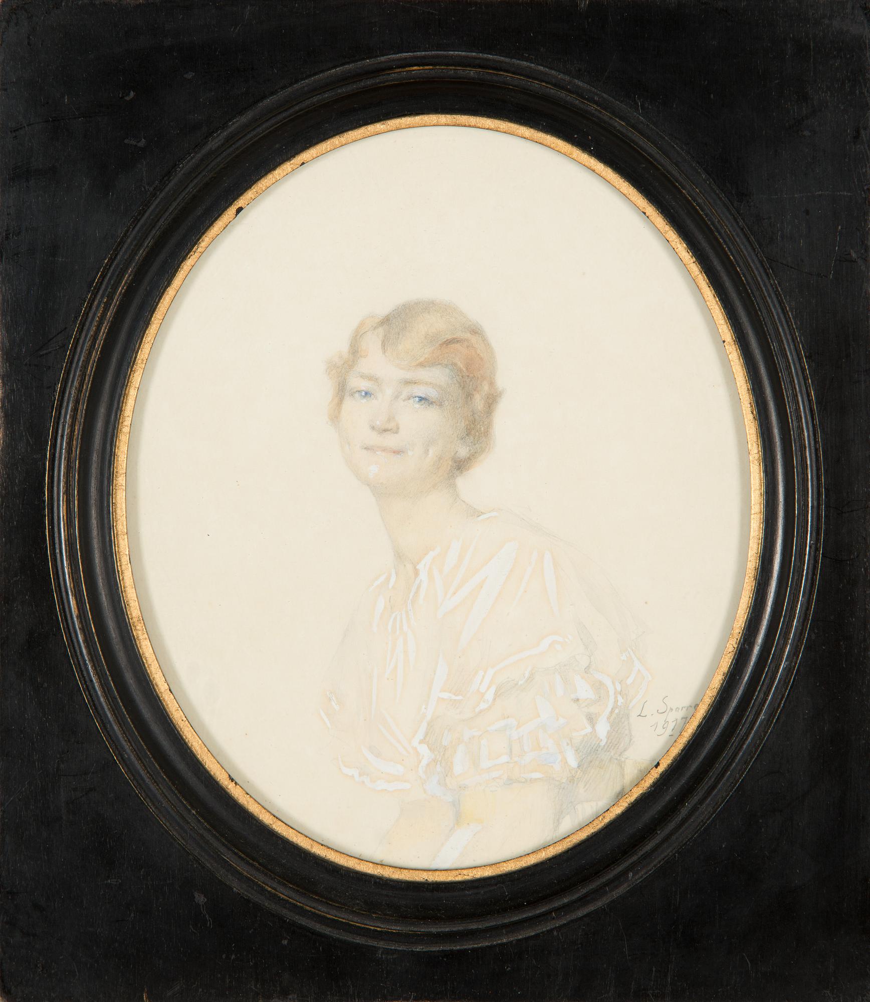 Louis Sparre, blandteknik, signerad och daterad 1917.