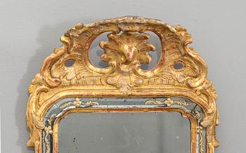 A Swedish Rococo mirror mid 1700's.