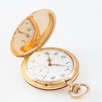 IWC, pocket watch, hunter, 53 mm.