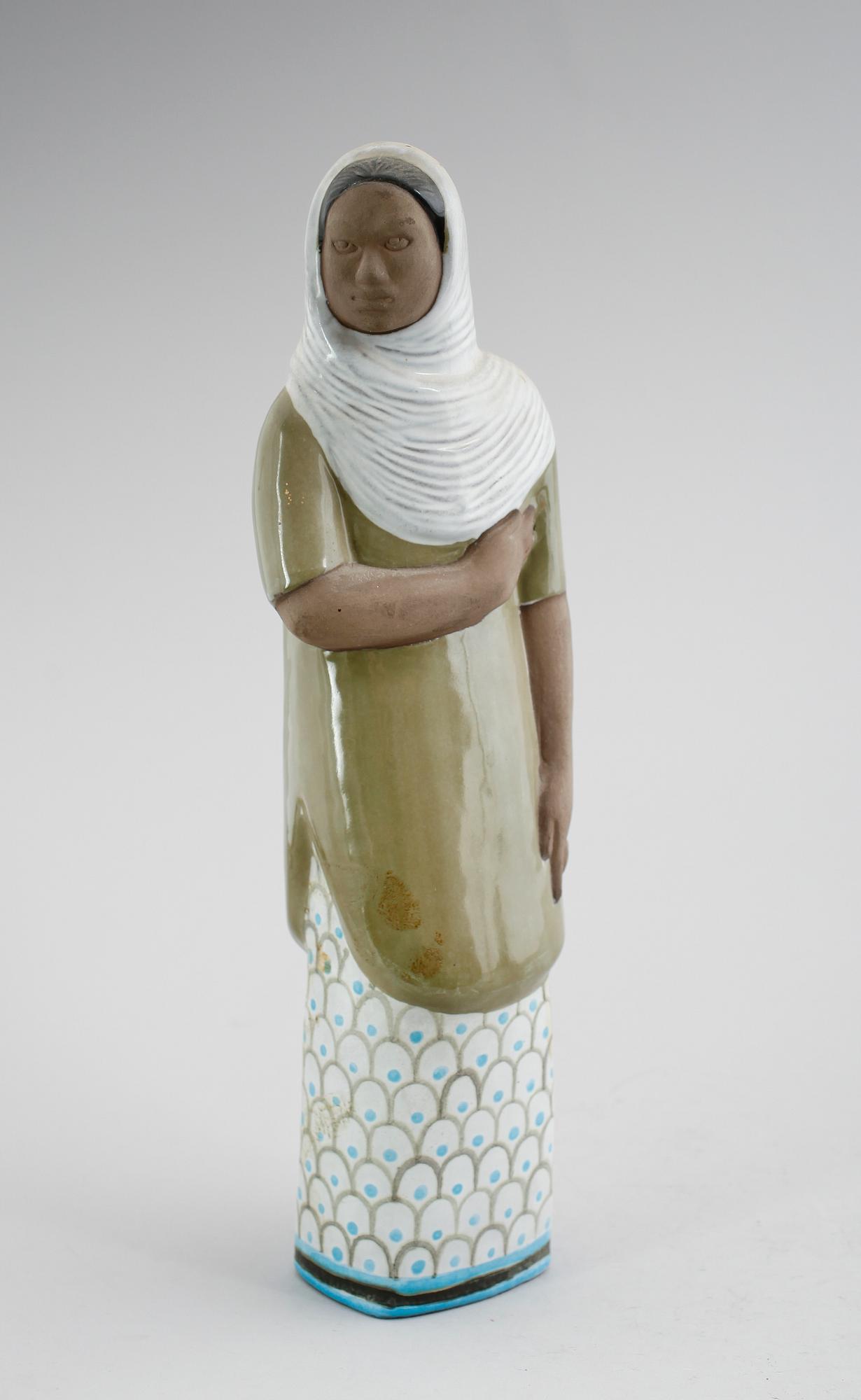 FIGUR, lergods, Mari Simmulson, Upsala-Ekeby, 1900-talets mitt.